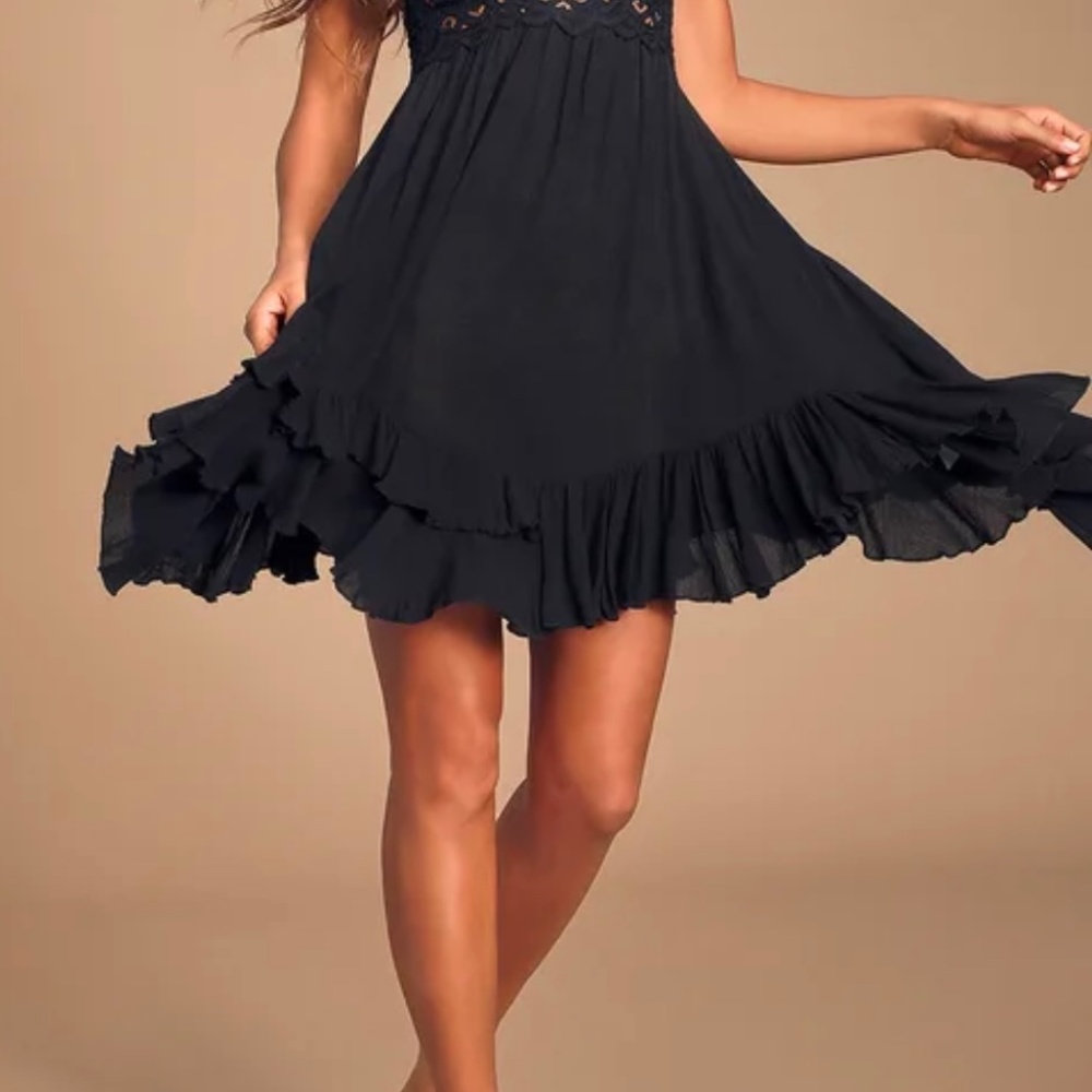 Lace mini dress